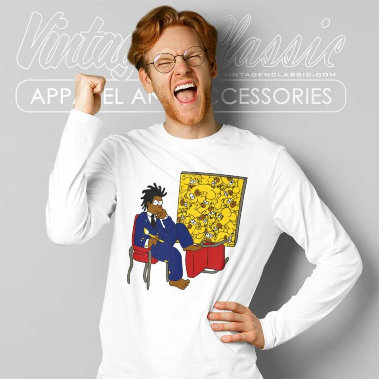 Jay Z Simpson Basquiat The Simpsons Long Sleeve Tee Jay Z Simpson Basquiat The Simpsons Long Sleeve Tee