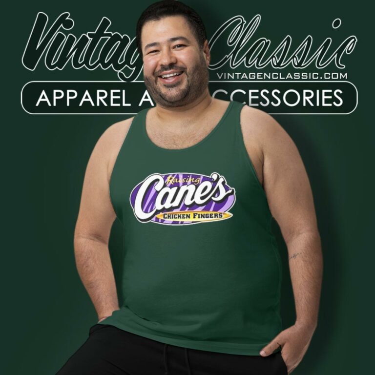 Jayden Wearing Lsu Raising Canes Chicken Fingers Tank Top Racerback Jayden Wearing Lsu Raising Canes Chicken Fingers Tank Top Racerback