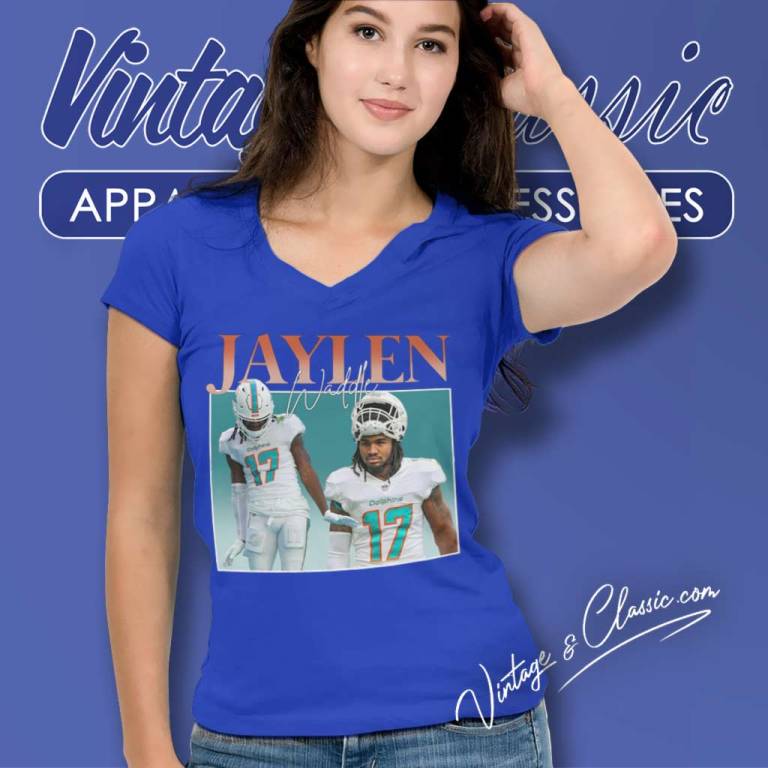 Jaylen Waddle 17 V Neck TShirt Jaylen Waddle 17 V Neck TShirt