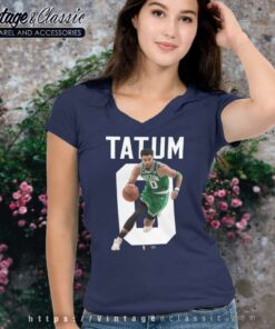 Jayson Tatum Boston Celtics Highland Nba Player V Neck TShirt