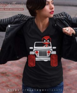 Jeep Deadpool V Neck TShirt