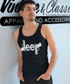 Jeep Gun Tank Top Racerback