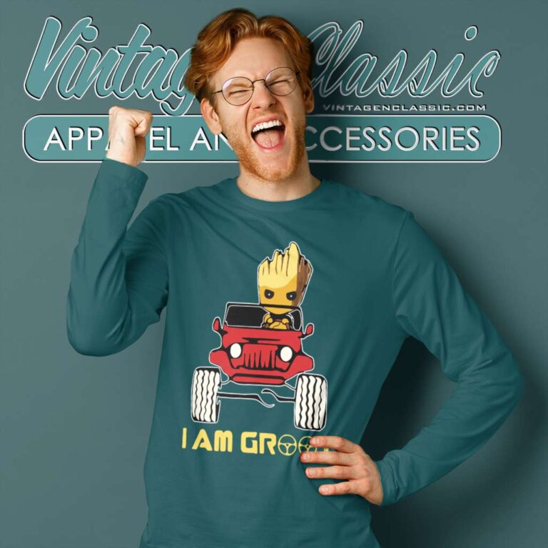 Jeep I Am Groot Long Sleeve Tee Jeep I Am Groot Long Sleeve Tee