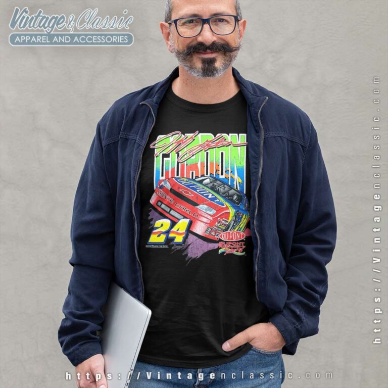 Jeff Gordon 24 Dupont Racing Nascar Vintage Long Sleeve Tee Jeff Gordon 24 Dupont Racing Nascar Vintage Long Sleeve Tee