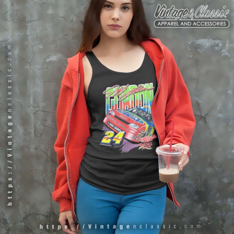 Jeff Gordon 24 Dupont Racing Nascar Vintage Tank Top Racerback Jeff Gordon 24 Dupont Racing Nascar Vintage Tank Top Racerback