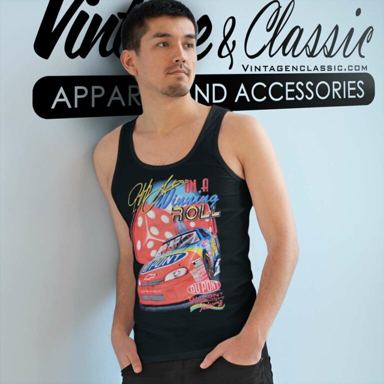 Jeff Gordon On A Winning Roll Tank Top Racerback Jeff Gordon On A Winning Roll Tank Top Racerback