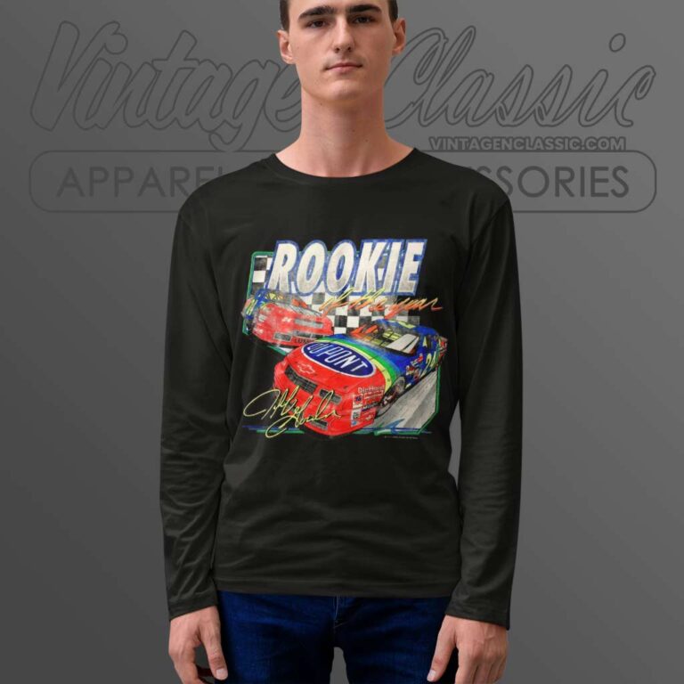 Jeff Gordon Rookie Of The Year Nascar Long Sleeve Tee Jeff Gordon Rookie Of The Year Nascar Long Sleeve Tee