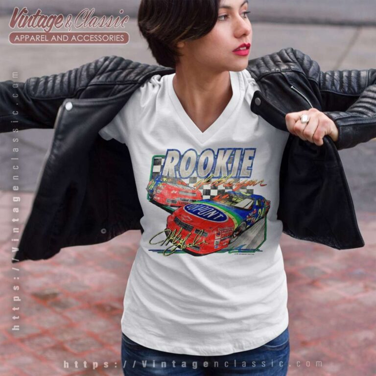 Jeff Gordon Rookie Of The Year Nascar V Neck TShirt Jeff Gordon Rookie Of The Year Nascar V Neck TShirt