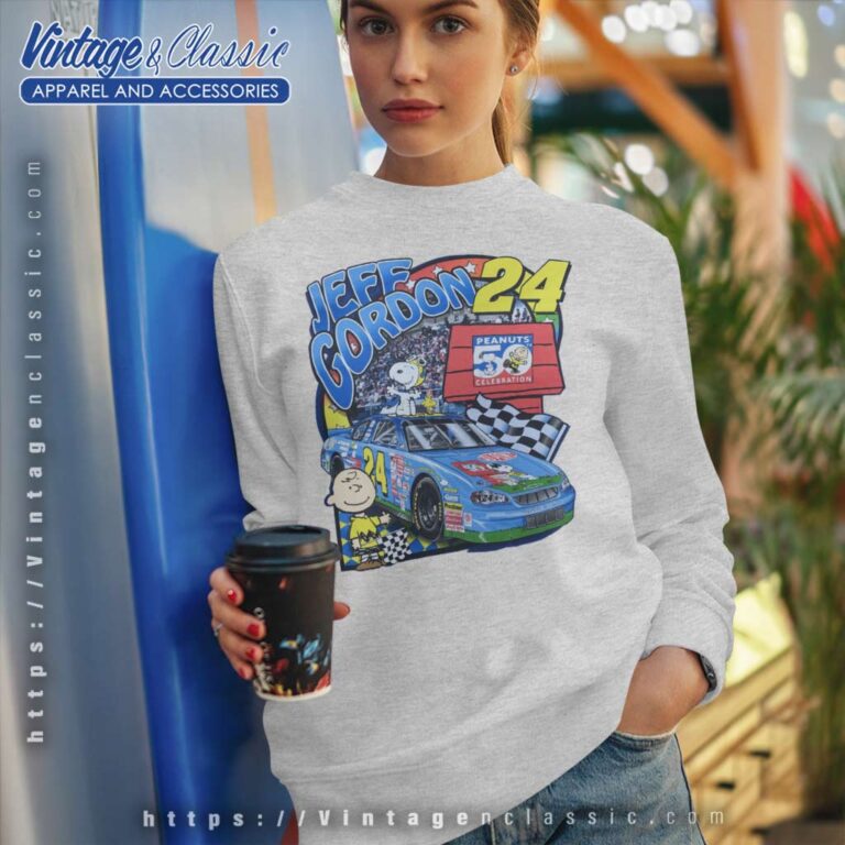 Jeff Gordon Snoopy Charlie Brown Sweatshirt Jeff Gordon Snoopy Charlie Brown Sweatshirt