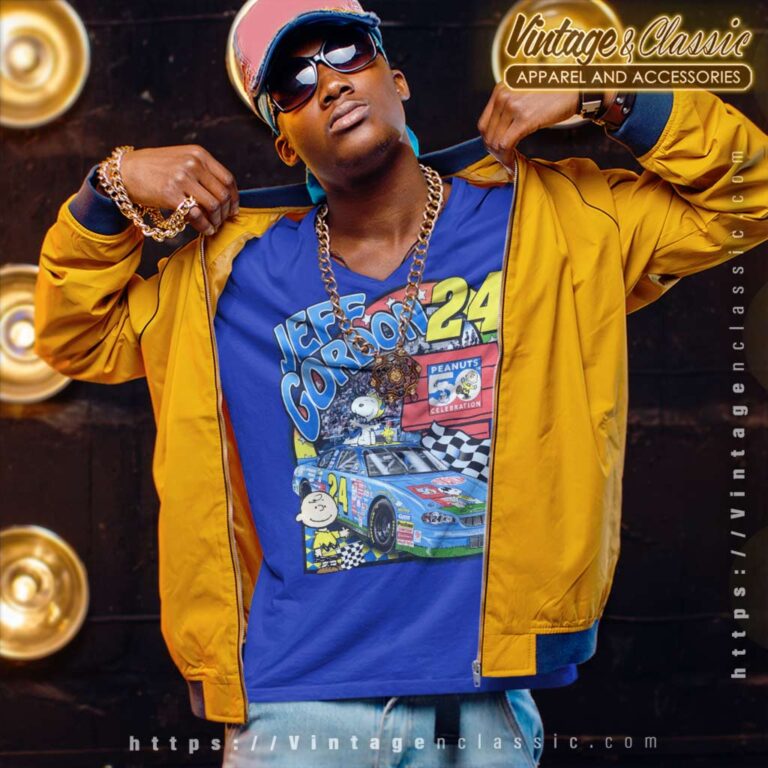 Jeff Gordon Snoopy Charlie Brown V Neck TShirt Jeff Gordon Snoopy Charlie Brown V Neck TShirt