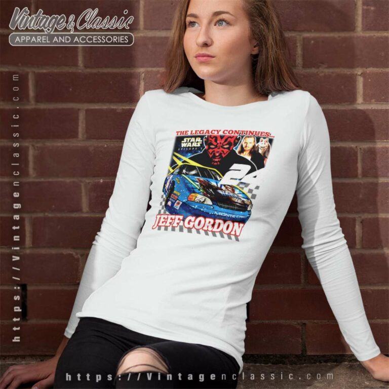 Jeff Gordon Star Wars Episode 1 Nascar Long Sleeve Tee Jeff Gordon Star Wars Episode 1 Nascar Long Sleeve Tee