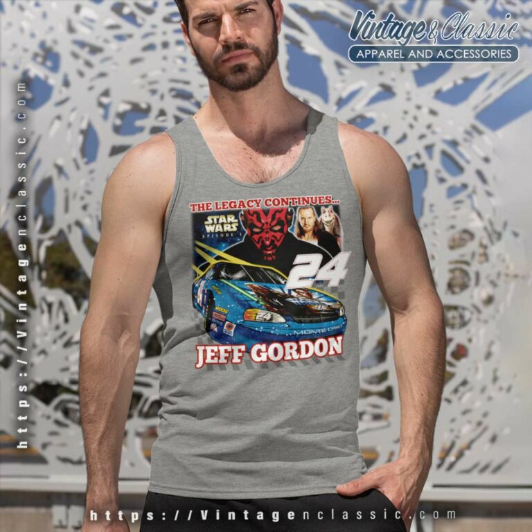 Jeff Gordon Star Wars Episode 1 Nascar Tank Top Racerback Jeff Gordon Star Wars Episode 1 Nascar Tank Top Racerback