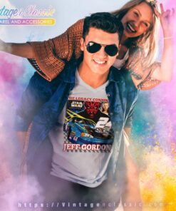 Jeff Gordon Star Wars Episode 1 Nascar Shirt 5 Jeff Gordon Star Wars Episode 1 Nascar V Neck TShirt