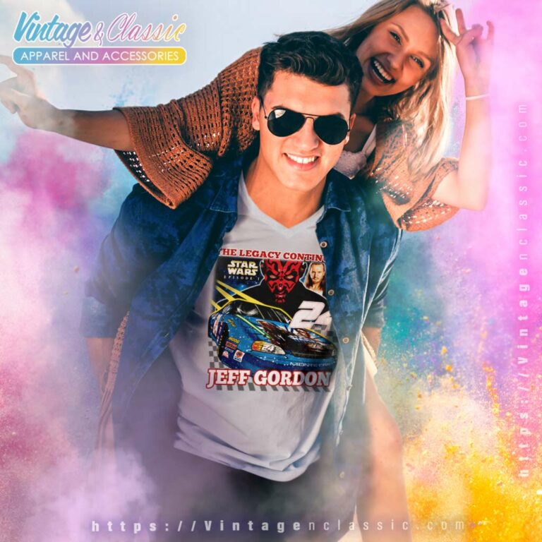 Jeff Gordon Star Wars Episode 1 Nascar V Neck TShirt Jeff Gordon Star Wars Episode 1 Nascar V Neck TShirt
