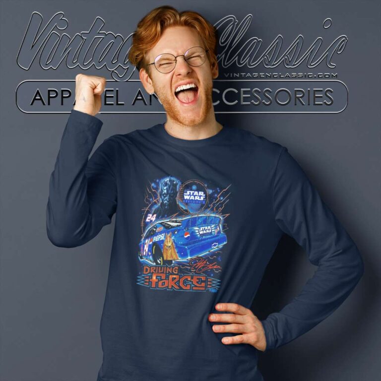 Jeff Gordon Star Wars Nascar Long Sleeve Tee Jeff Gordon Star Wars Nascar Long Sleeve Tee
