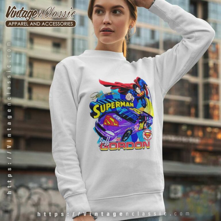 Jeff Gordon Superman Nascar Sweatshirt Jeff Gordon Superman Nascar Sweatshirt