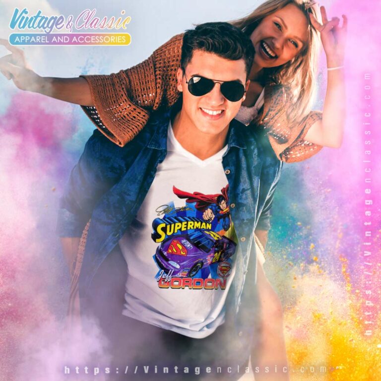 Jeff Gordon Superman Nascar V Neck TShirt Jeff Gordon Superman Nascar V Neck TShirt
