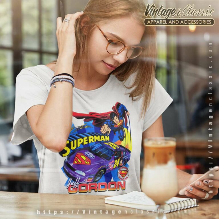Jeff Gordon Superman Nascar Women TShirt Jeff Gordon Superman Nascar Women TShirt