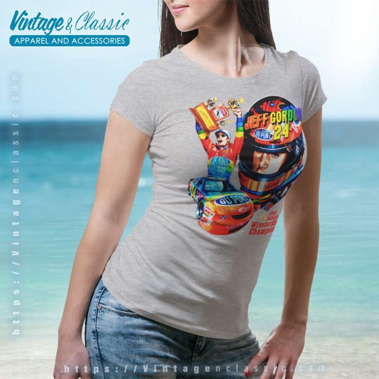Jeff Gordon Winston Cup Champion Nascar Women TShirt Jeff Gordon Winston Cup Champion Nascar Women TShirt