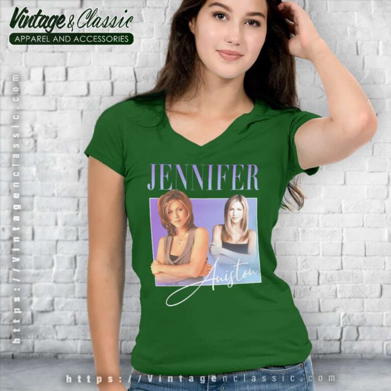 Jennifer Aniston Friends V Neck TShirt Jennifer Aniston Friends V Neck TShirt