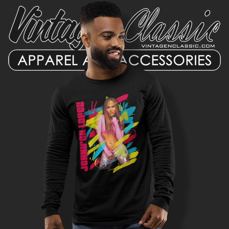 Jennifer Lopez Brush Strokes Long Sleeve Tee Jennifer Lopez Brush Strokes Long Sleeve Tee