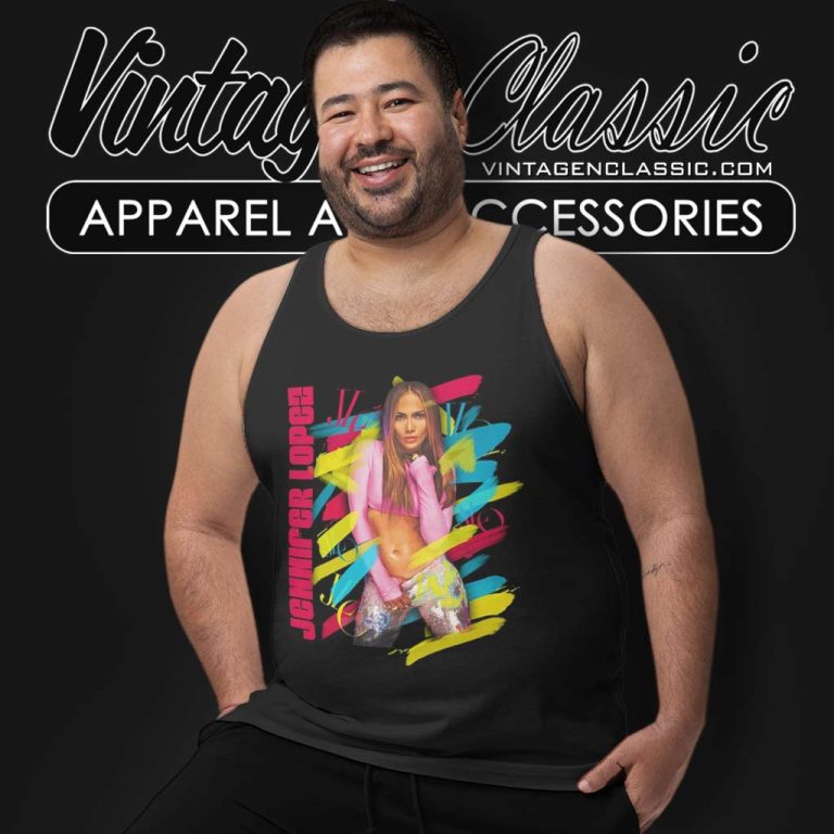 Jennifer Lopez Brush Strokes Tank Top Racerback Jennifer Lopez Brush Strokes Tank Top Racerback