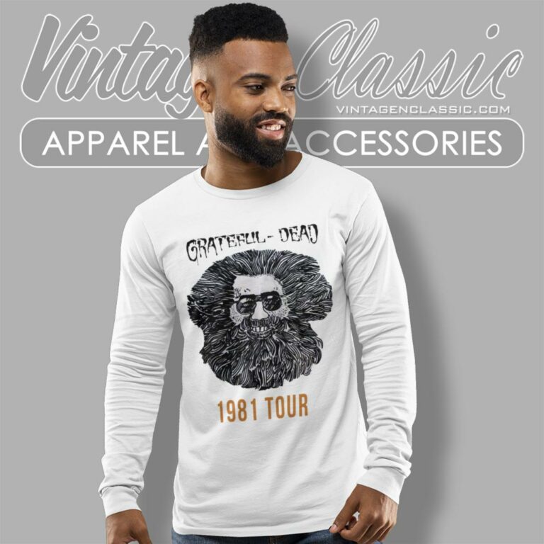 Jerry Garcia 1981 Tour Long Sleeve Tee Jerry Garcia 1981 Tour Long Sleeve Tee