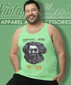 Jerry Garcia 1981 Tour Tank Top Racerback