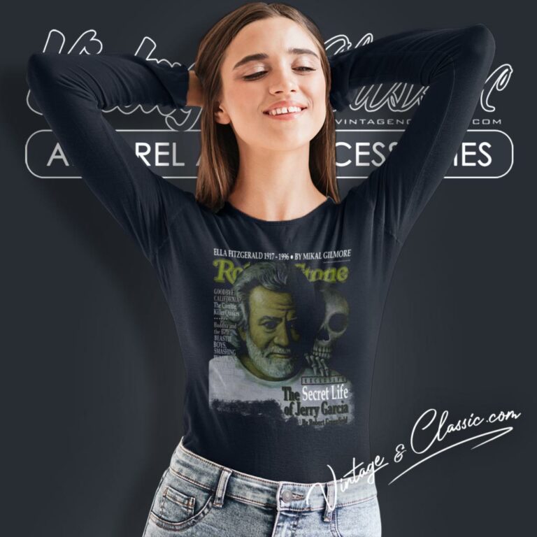 Jerry Garcia Brown Rolling Stone Long Sleeve Tee Jerry Garcia Brown Rolling Stone Long Sleeve Tee