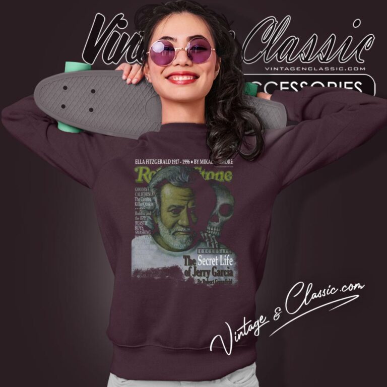 Jerry Garcia Brown Rolling Stone Sweatshirt Jerry Garcia Brown Rolling Stone Sweatshirt