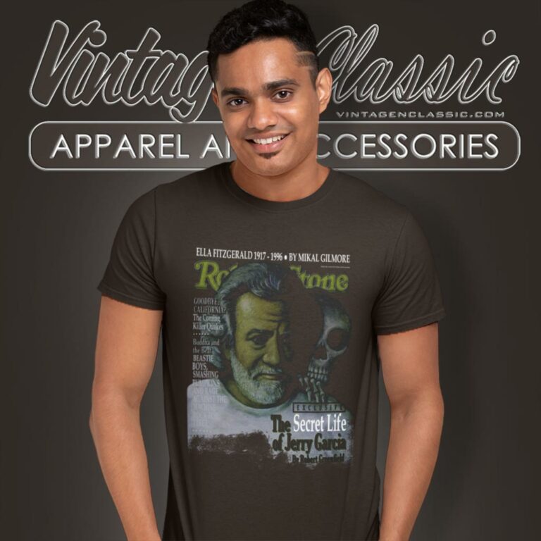 Jerry Garcia Brown Rolling Stone T Shirt Jerry Garcia Brown Rolling Stone T Shirt