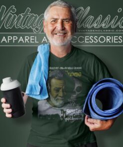 Jerry Garcia Brown Rolling Stone V Neck TShirt