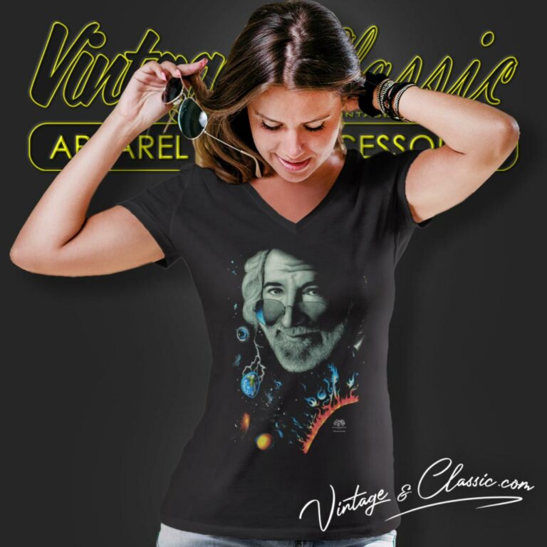 Jerry Garcia Concert 1995 V Neck TShirt Jerry Garcia Concert 1995 V Neck TShirt