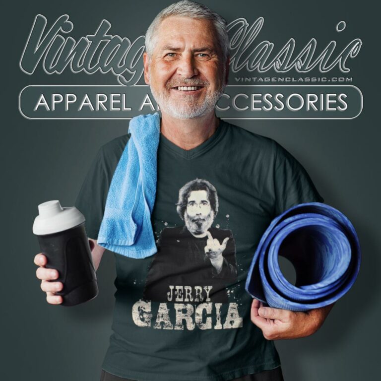 Jerry Garcia Finger V Neck TShirt Jerry Garcia Finger V Neck TShirt