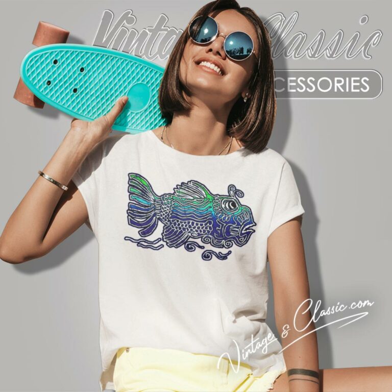 Jerry Garcia Fish Women T Shirt Jerry Garcia Fish Women T Shirt