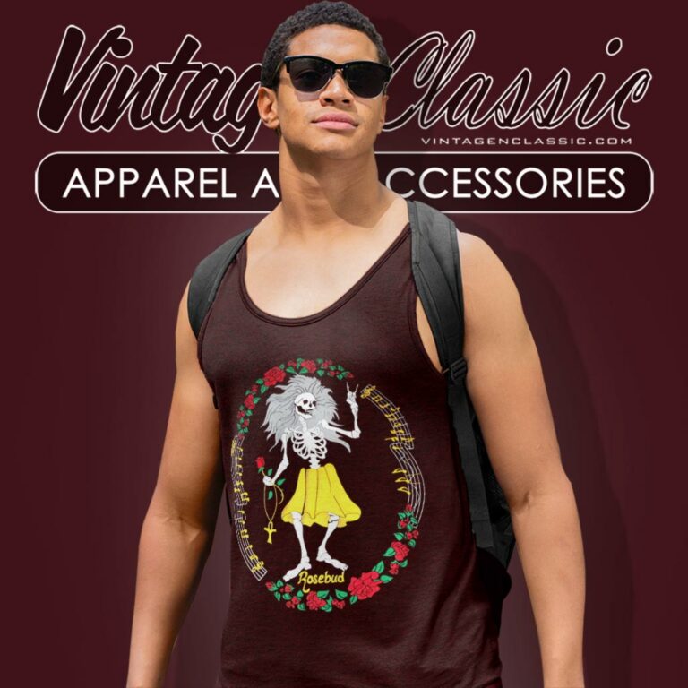 Jerry Garcia Grateful Dead Roses Tank Top Racerback Jerry Garcia Grateful Dead Roses Tank Top Racerback