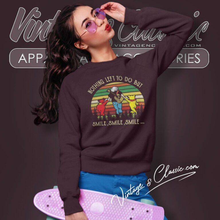Jerry Garcia Grateful Dead Smile Sweatshirt Jerry Garcia Grateful Dead Smile Sweatshirt