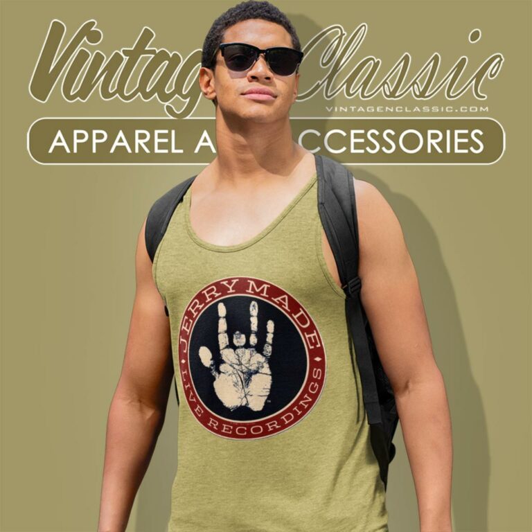 Jerry Garcia Jerry Made Tank Top Racerback Jerry Garcia Jerry Made Tank Top Racerback