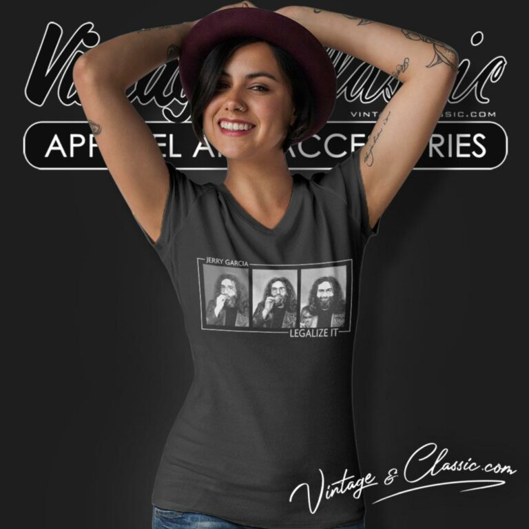 Jerry Garcia Legalize It V Neck TShirt Jerry Garcia Legalize It V Neck TShirt