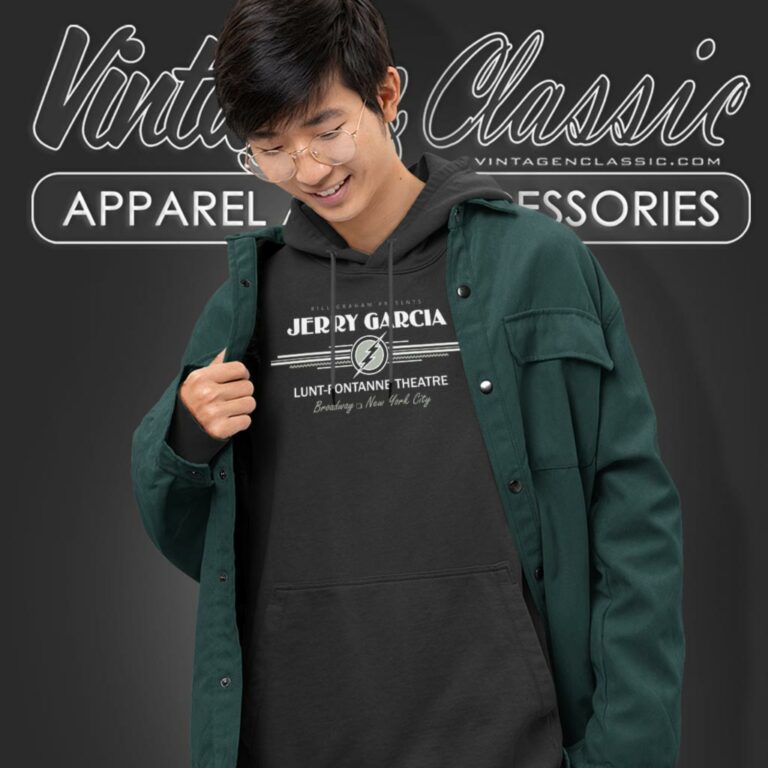 Jerry Garcia Lunt Fontanne Theatre Hoodie Jerry Garcia Lunt Fontanne Theatre Hoodie
