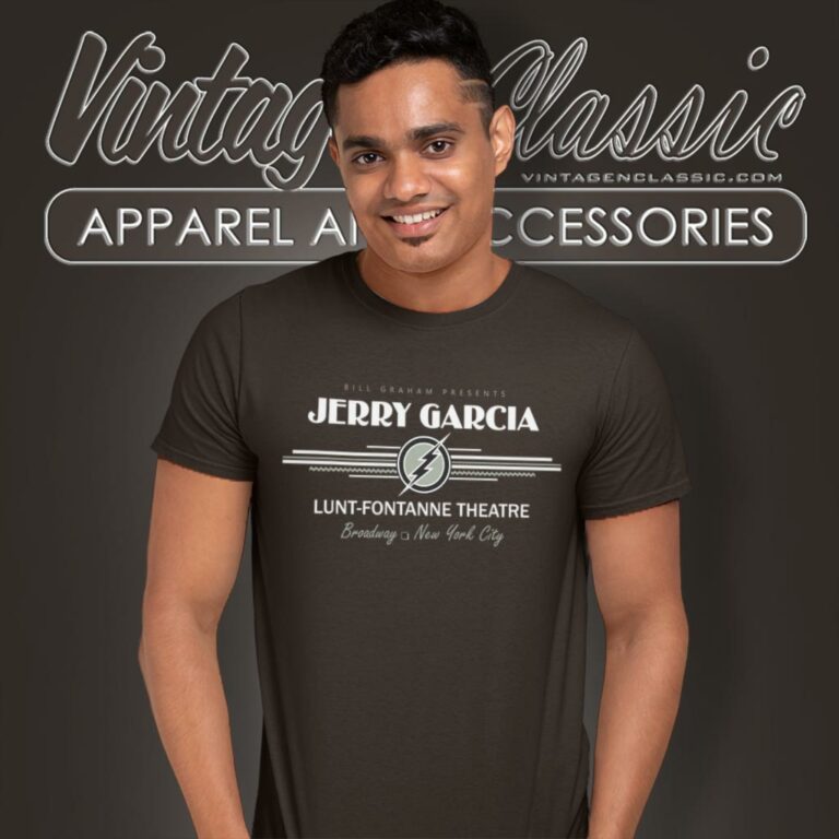 Jerry Garcia Lunt Fontanne Theatre T Shirt Jerry Garcia Lunt Fontanne Theatre T Shirt
