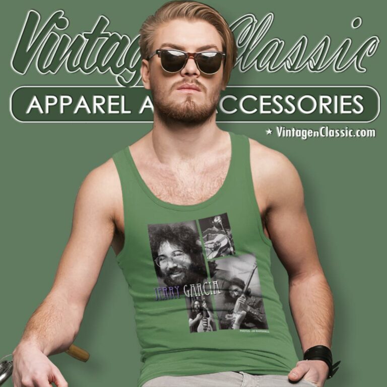 Jerry Garcia Play Guitar Tank Top Racerback Jerry Garcia Play Guitar Tank Top Racerback