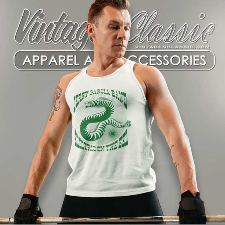 Jerry Garcia Shirt Electric On The Eel Tank Top Racerback Jerry Garcia Shirt Electric On The Eel Tank Top Racerback