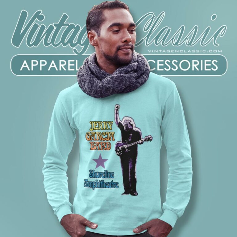 Jerry Garcia Shoreline Amphitheater Long Sleeve Tee Jerry Garcia Shoreline Amphitheater Long Sleeve Tee