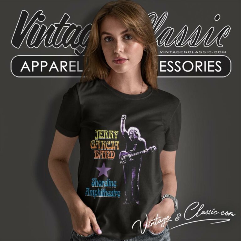 Jerry Garcia Shoreline Amphitheater Women T Shirt Jerry Garcia Shoreline Amphitheater Women T Shirt