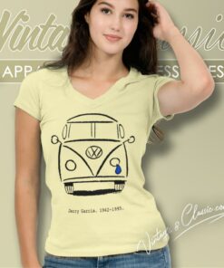 Jerry Garcia Volkswagen Driver Gear V Neck TShirt