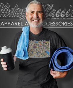 Jerry Garcia Wheres Jerry Spoof V Neck TShirt