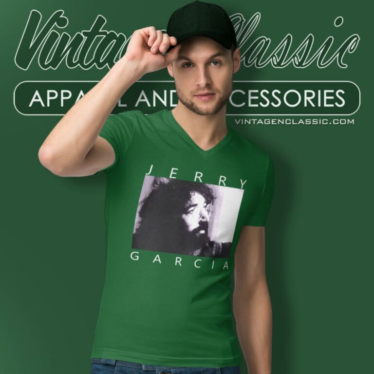 Jerry Garcia 1993 Tour V Neck TShirt Jerry Garcia 1993 Tour V Neck TShirt
