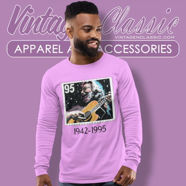 Jerry Garcia Stamp1995 Long Sleeve Tee Jerry Garcia Stamp1995 Long Sleeve Tee