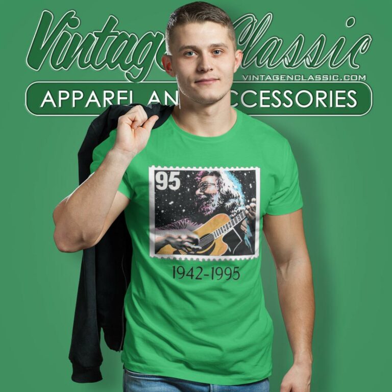 Jerry Garcia Stamp1995 T Shirt Jerry Garcia Stamp1995 T Shirt